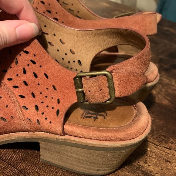 Sofft Alyse Slingback Cutout Booties, Ankle Boots, SlipOn, 7M, Rust Orange - Picture 5 of 10